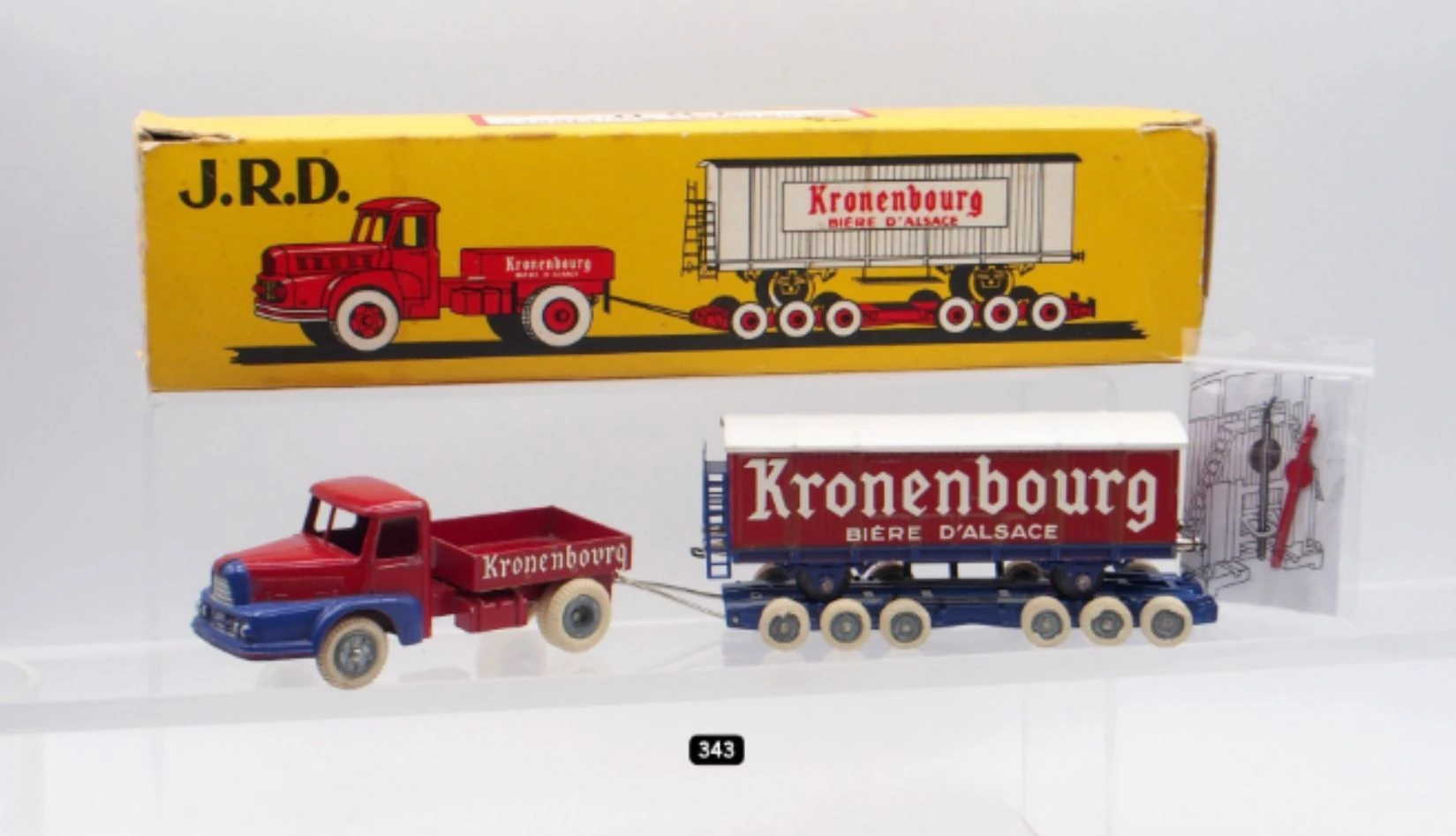 Miniature Dinky 25D Citroën 2CV BB Lorrain Dan Toys – 1/43 GRIS, édition 2012 Rare